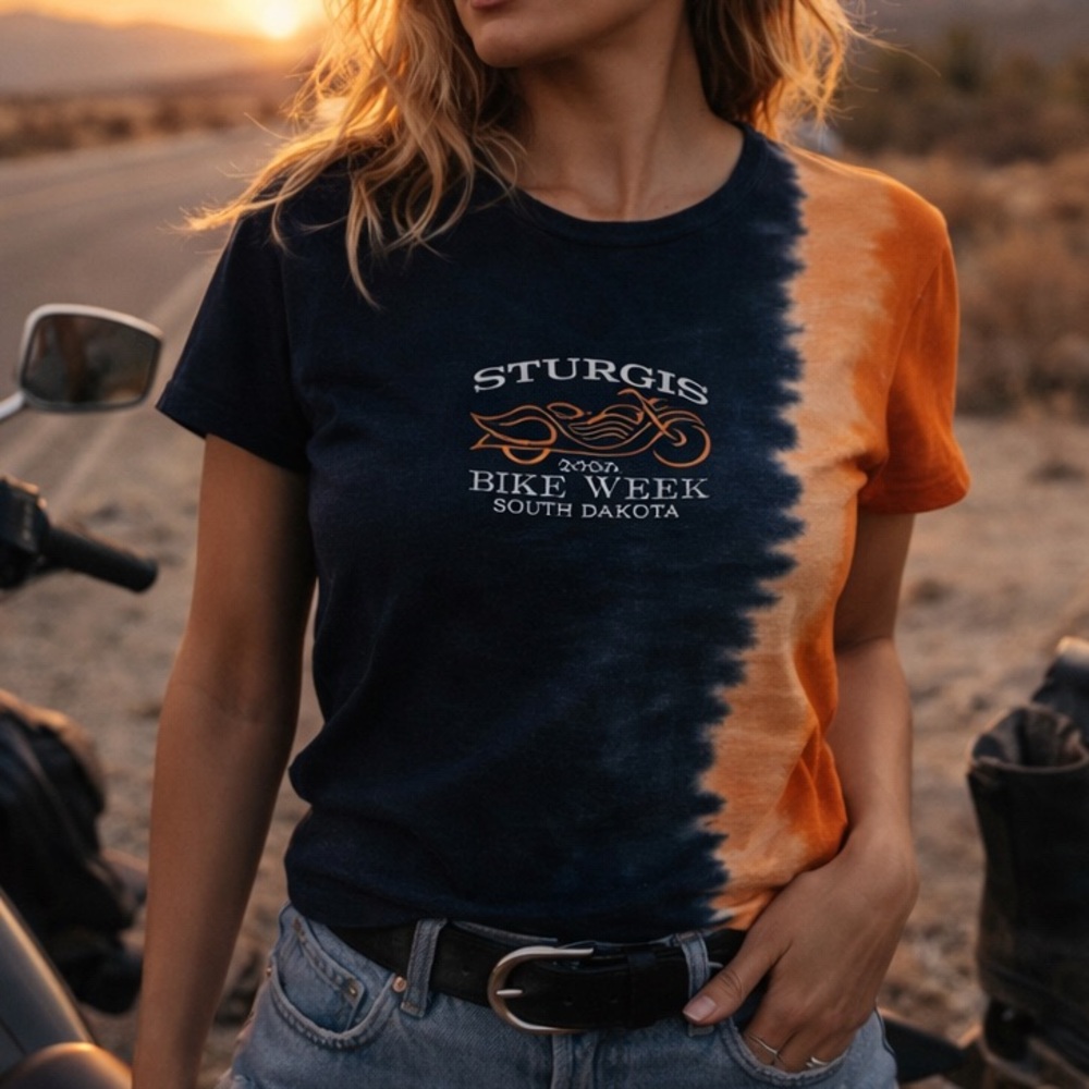 2006 Sturgis Bike Week South Dakota Embroidered Biker Tee XL Y2K Grunge